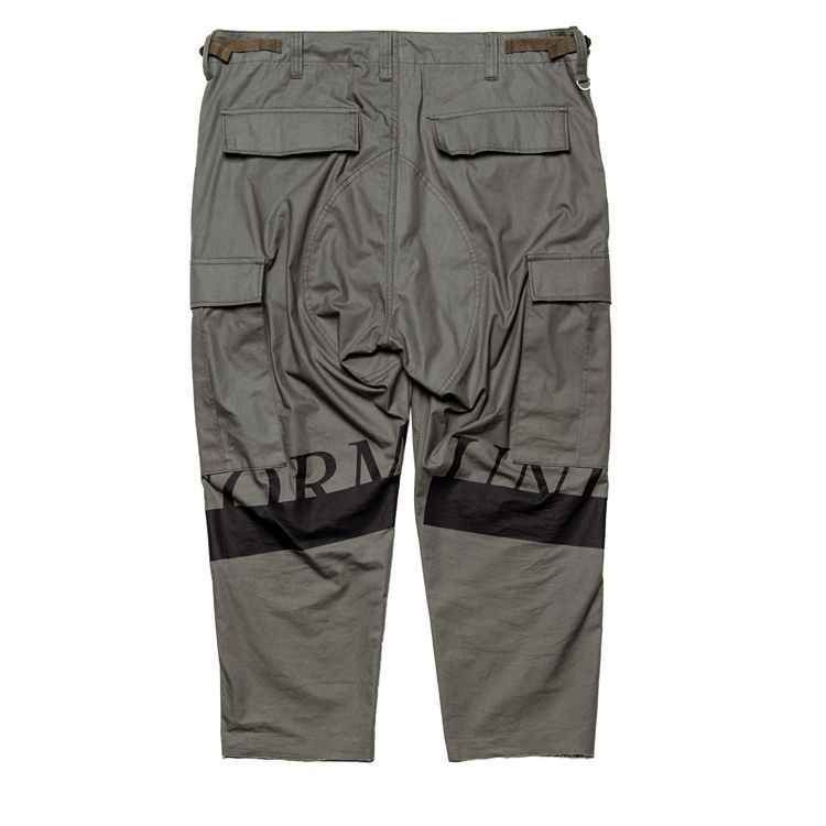uniform experiment HEM CUT OFF CROPPED CARGO PANTS パンツ UE