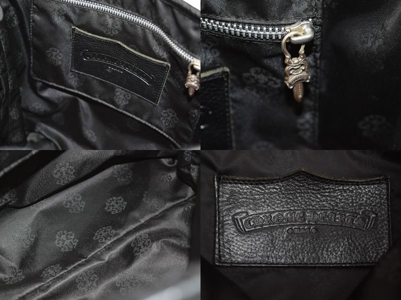 極美品 CHROME HEARTS クロムハーツ ハンドバッグ マルチカラー ブラック フルセメタリー クロスパッチ FSトート  54056