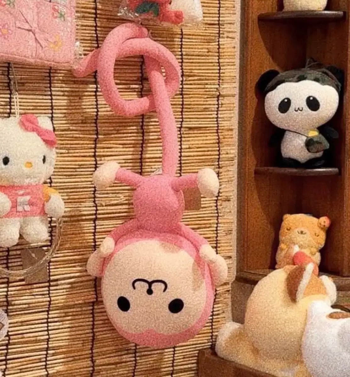 ひなつ雑貨店 レトロ ピンキーモンキー 猿 大型 人形