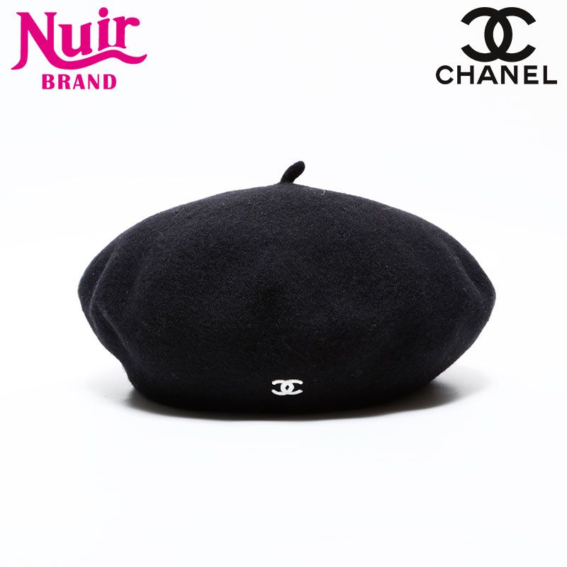 CHANEL シャネル ベレー帽 ココマーク 98P ウール 1998 - メルカリ