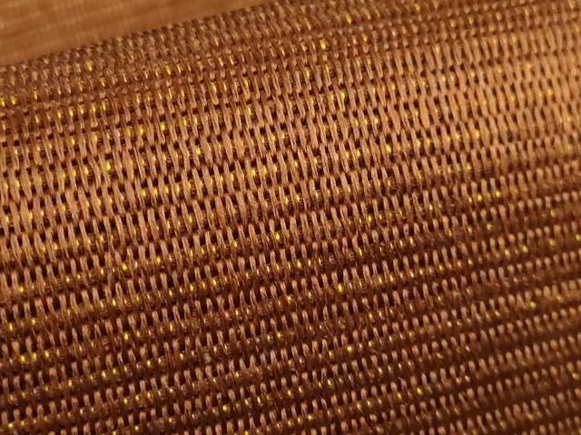 平和屋着物□極上 本場黄八丈 八寸名古屋帯 一重帯 逸品 DZAA9547kh5