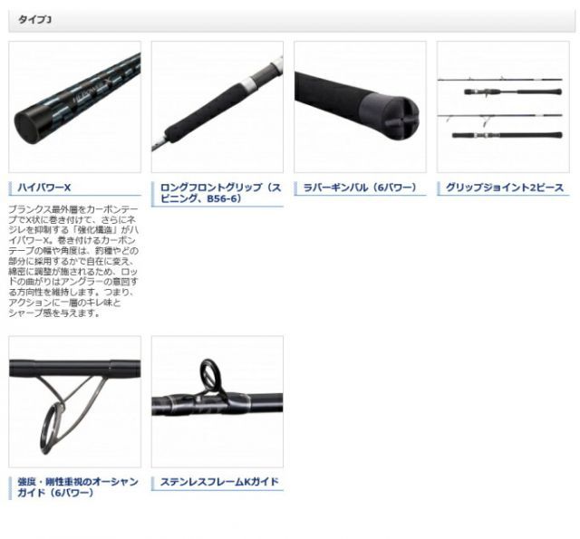 シマノ 21 グラップラー BB タイプJ S60-2 / ジギングロッド shimano