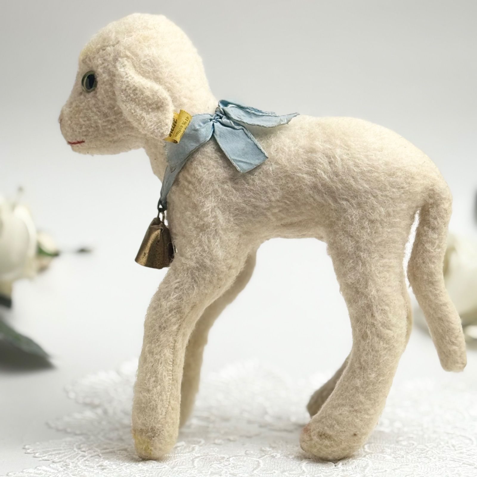送料無料☆シュタイフ☆Lamby 22cm オールID's完品☆ヒツジの