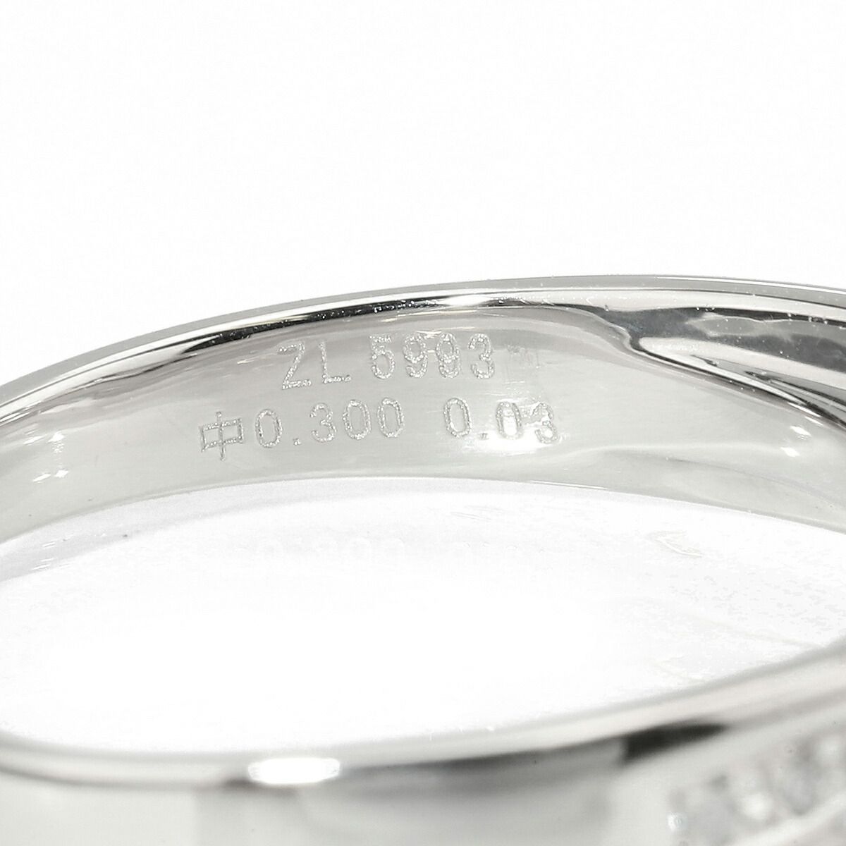 ダイヤモンド 0.3ct プラチナ Pt900 リング VERY GOOD SI-2クラス F 
