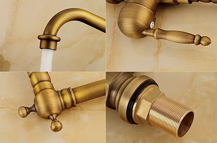 豊富な Life System キッチン 洗面用 アンティーク 混合水栓 手洗い