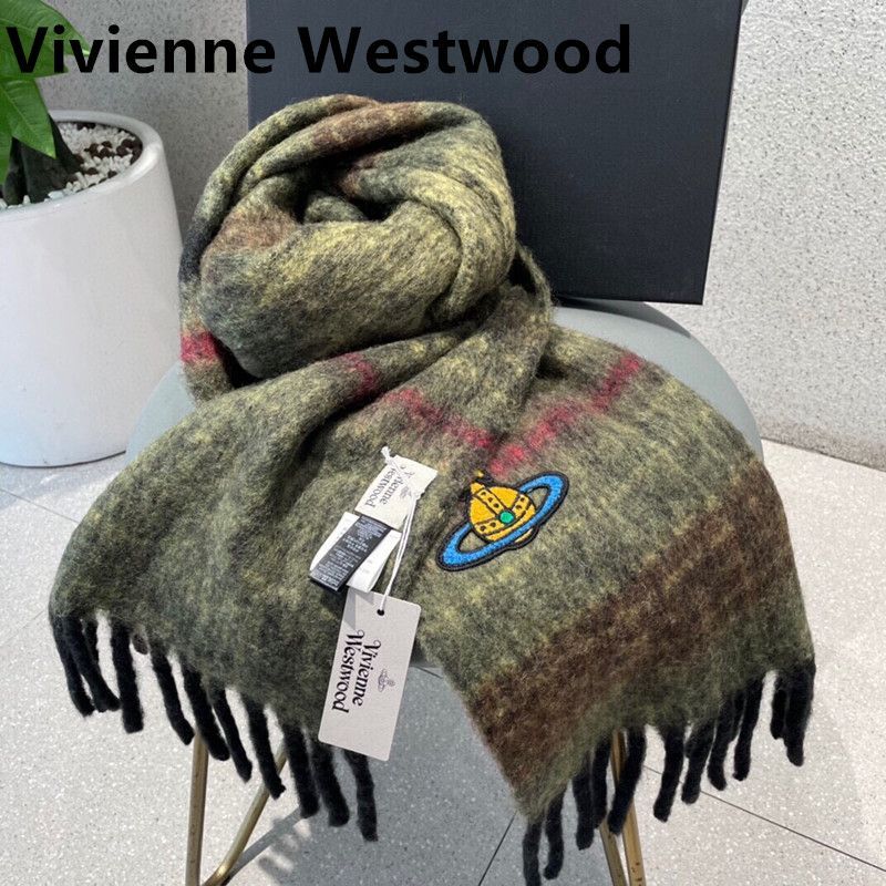 新品、レディース  Vivienne Westwood  マフラー  ショール 冬 暖かい  レディース  イヤマフラー