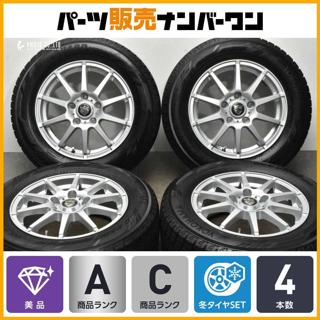 ストレンジャー 15in 6J 45 PCD114.3 ヨコハマ アイスガード6 iG60 195|65R15 セレナ ノア ヴォクシー ステップワゴン アクセラ