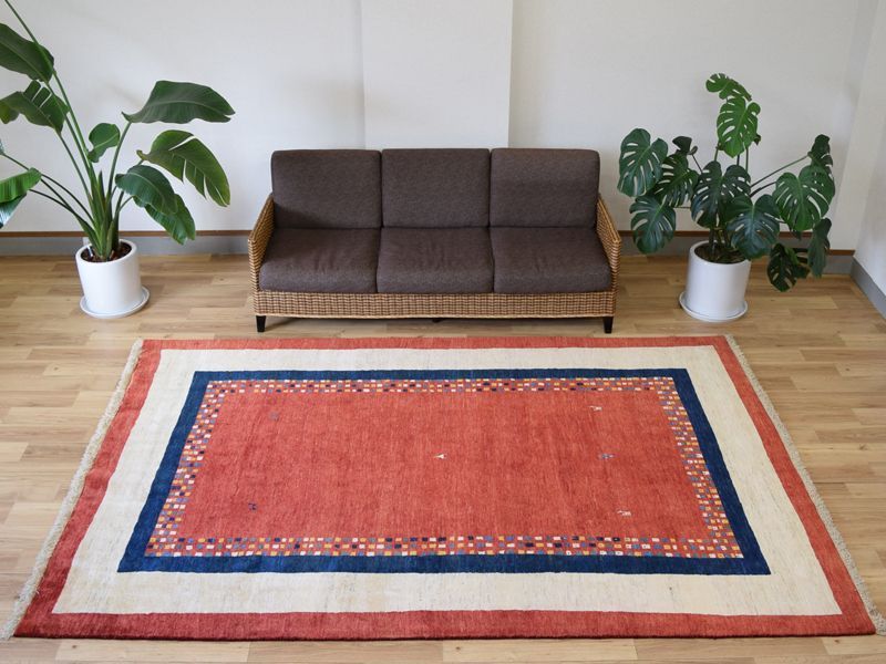 ペルシャ ギャッベ 縦3m 横2m 6m2 ～6帖 286 x 191 cm No.2487 肉厚 ウール 手織り リーズバフト ギャベ ラグ 絨毯 カーペット