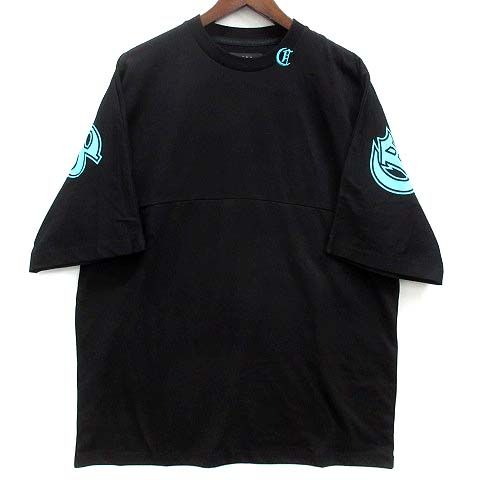 未使用品 クロノス CRONOS バックロゴ ドルマン Tシャツ 半袖 BLACK