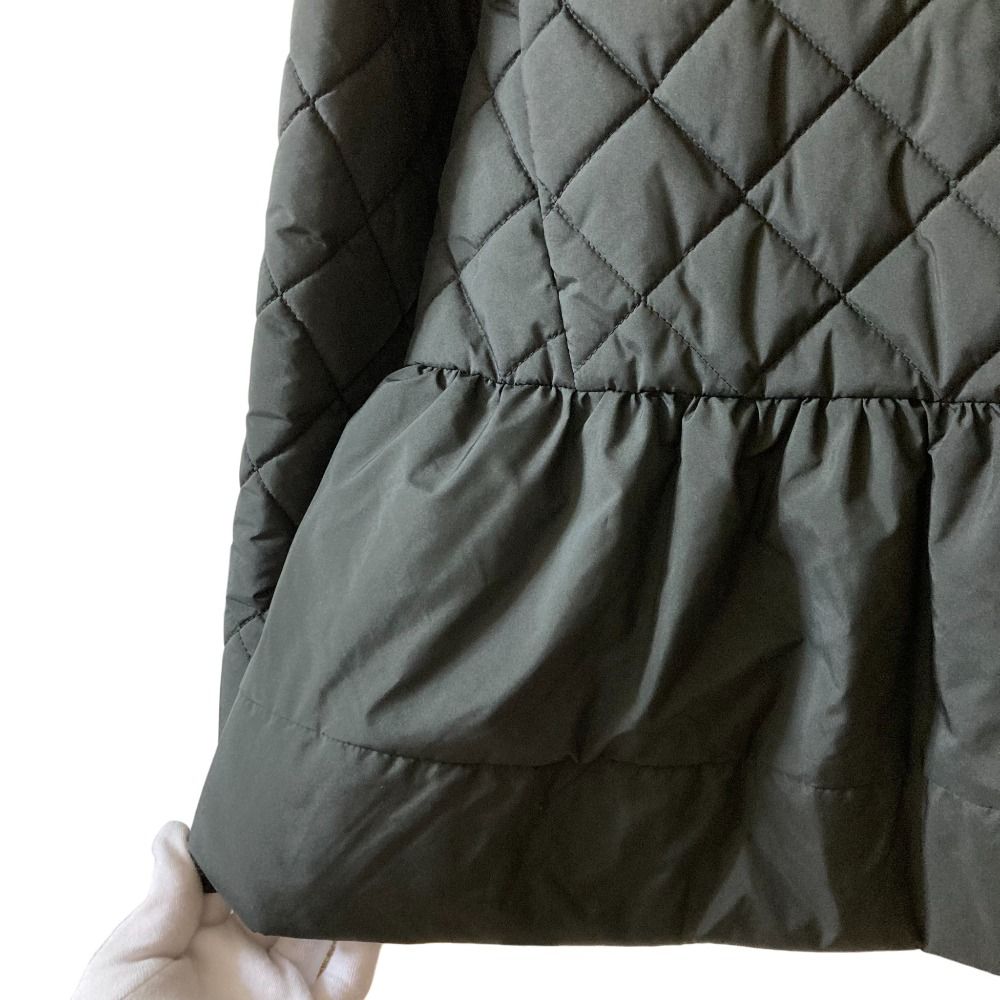 美品 23AW yori ヨリ ヘムフリルキルト ショートコート キルティング 