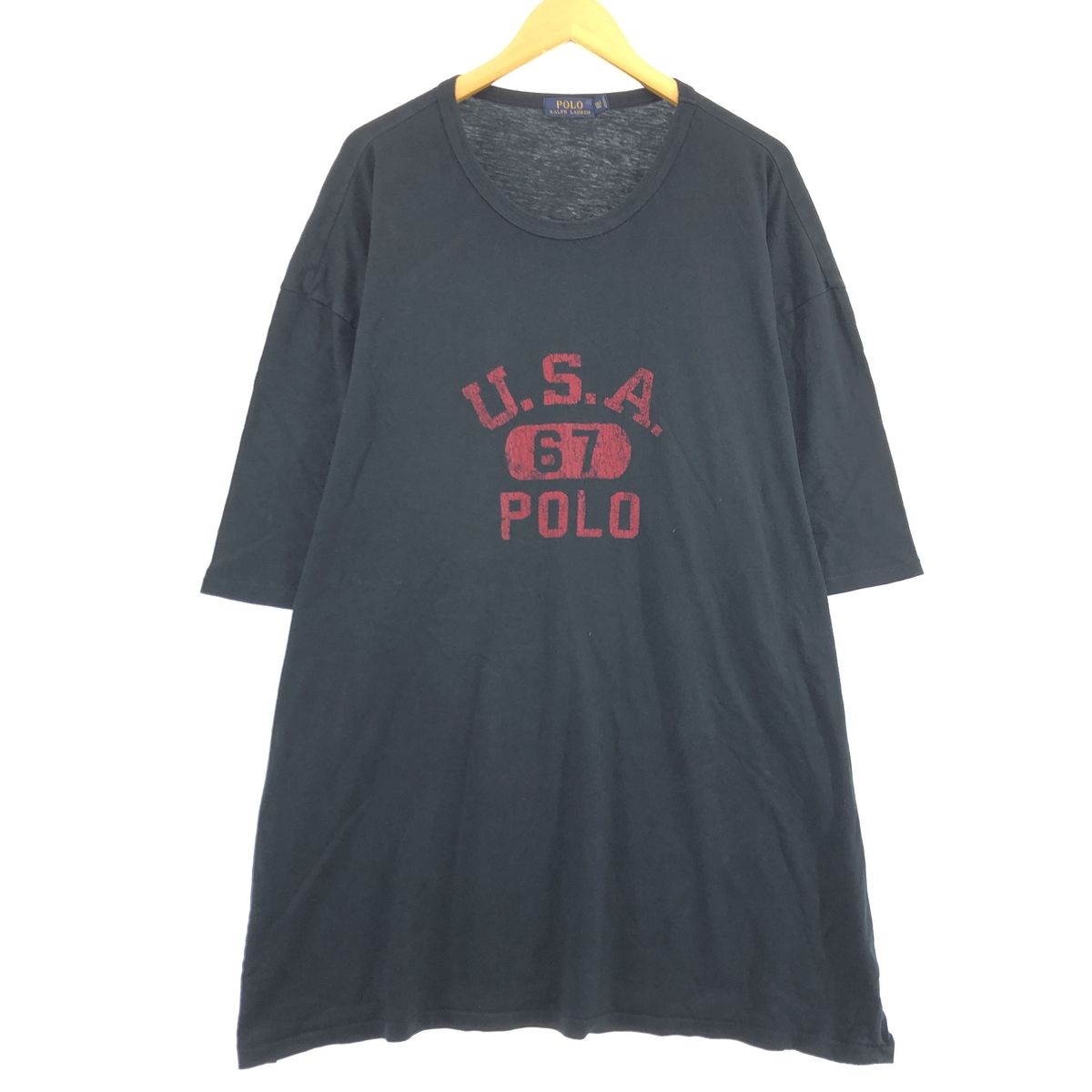 古着 ビッグサイズ ラルフローレン Ralph Lauren POLO RALPH LAUREN 半袖 ワンポイントロゴTシャツ メンズXXXL相当/eaa430865