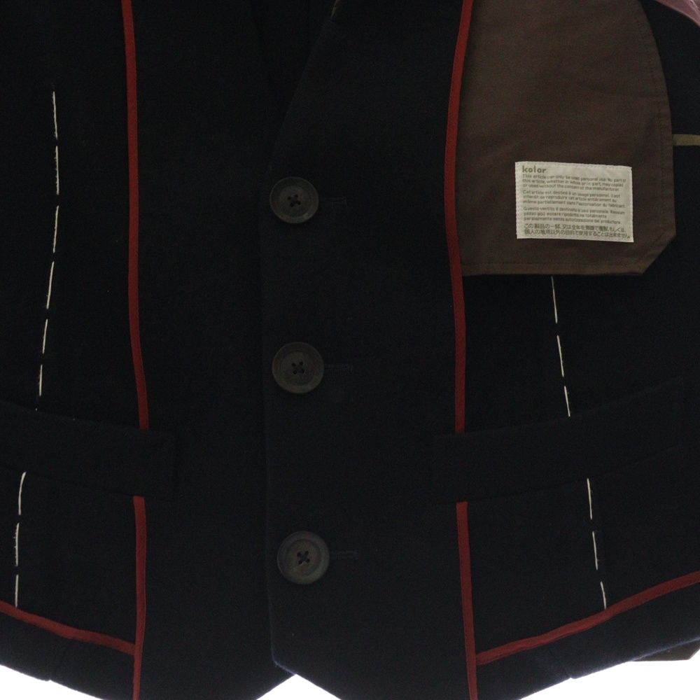 ま*い様 kolor 23aw ベスト 23wcm-v01102 サイズ2 kolor (カラー) 23AW 異素材切り替えベスト 23WCM-V01102 マルチカラー