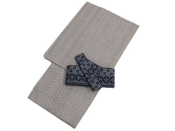 着物美人 送料込み 男浴衣 ワンタッチ角帯 帯付き 2点セット 綿麻 しじら織り メンズ浴衣 浴衣男性 男浴衣綿麻 男浴衣セット 男浴衣M メンズ浴衣M 男浴衣ベージュ 男性 メンズ 紳士 男の子 M 165cm-172cm ベージュ m456901