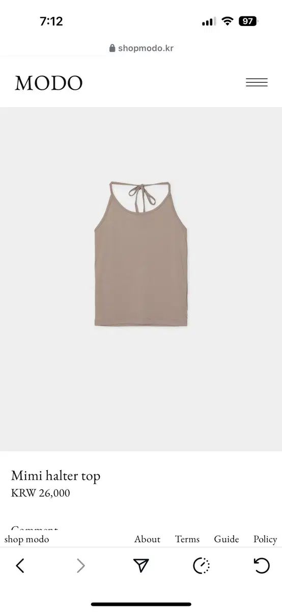 モード ニューエンジェルティー ミミホルターネック