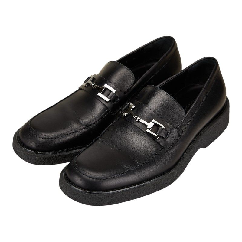 グッチ ジャッキー ホースビット ローファー サイズ 9D ブラック レザー メンズ GUCCI 1-0231159
