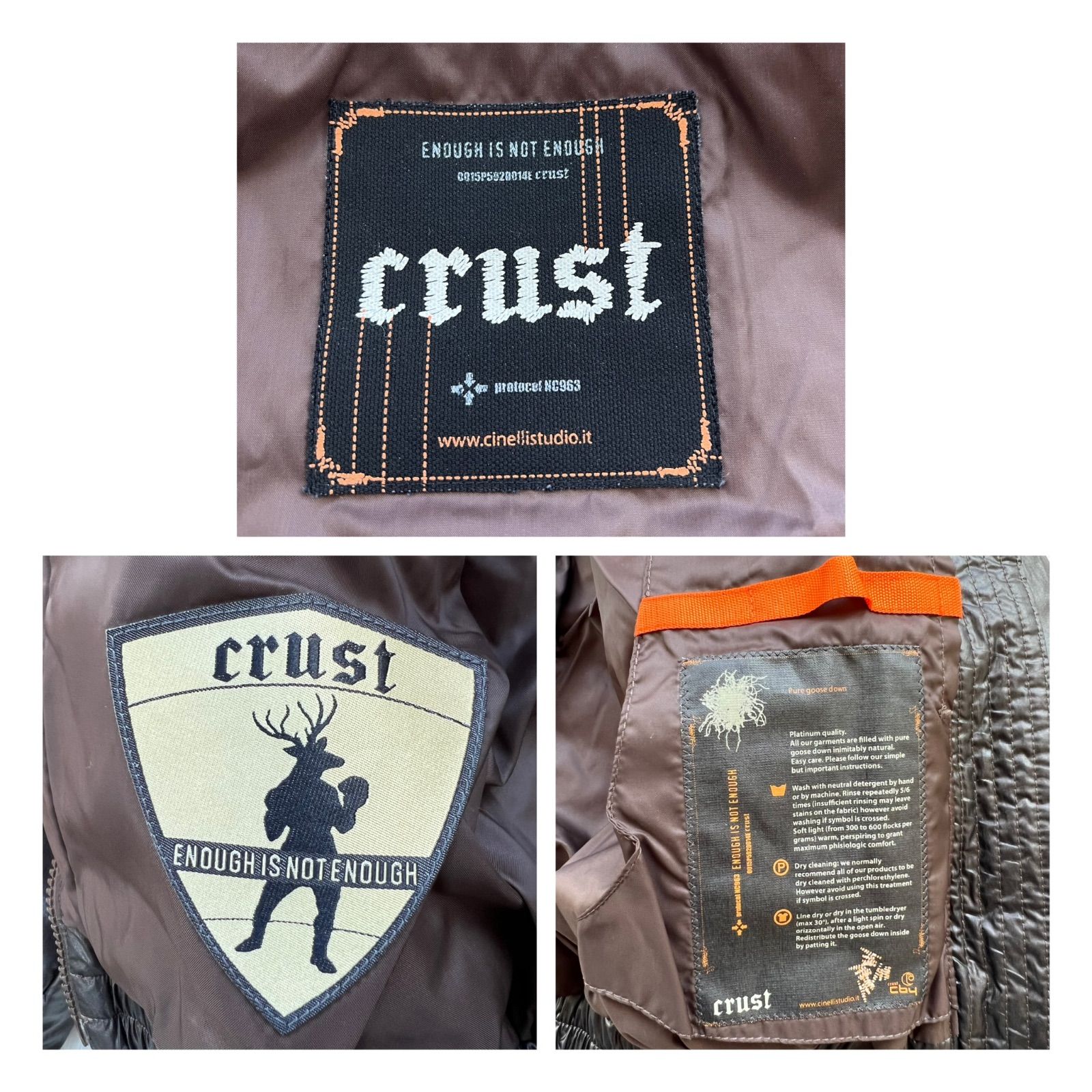 新品タグ付き】 crust ダウンジャケット 天然グースジャケット - メルカリ