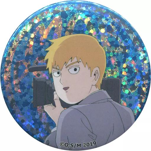 霊幻新隆(カメラ) モブサイコ100 II 塩中学校文化祭 缶バッジ 中古】バッジ・ピンズ(キャラクター) 霊幻新隆(カメラ