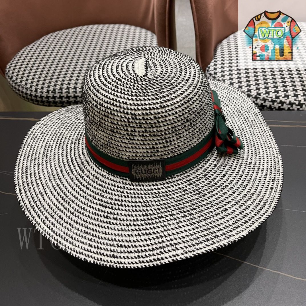 今日WTO】Gucci 2024 新 麦わら帽 リボン付き-PS37 - メルカリ