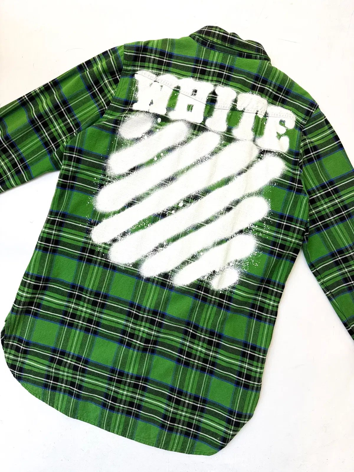 Off-White(オフホワイト) 17SS ダイアグ スプレー フランネル チェック シャツ
