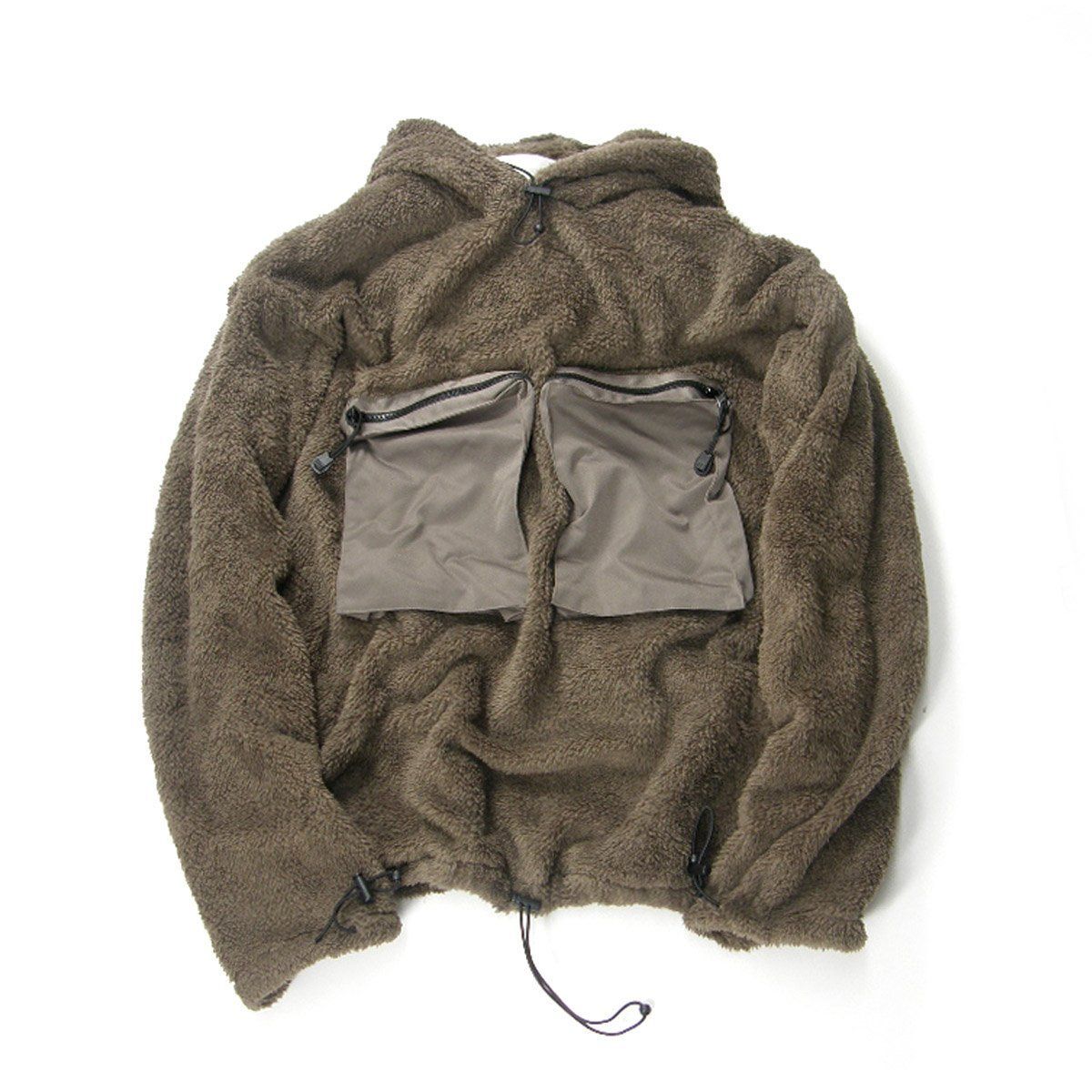 新品】 SUPERTHANKS ／ スーパーサンクス 軽量 ファー パーカー ダブル 