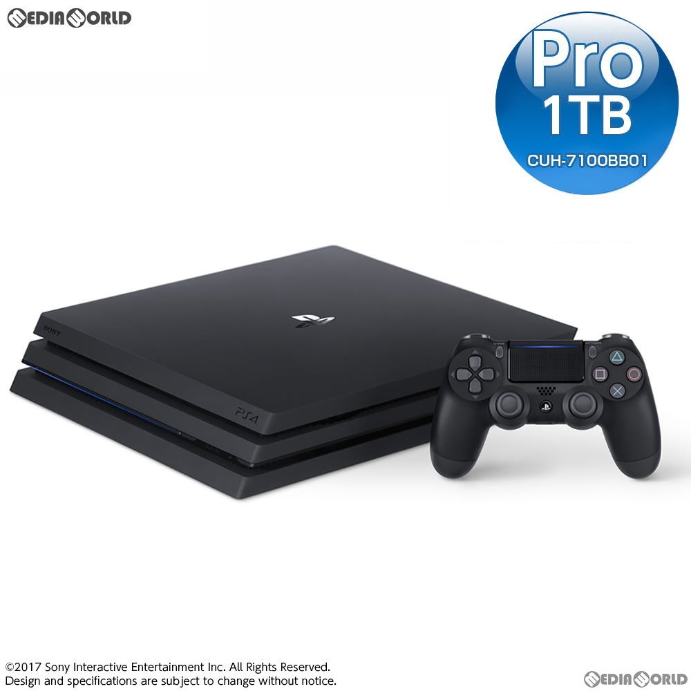 1円】PS4 本体 PlayStation 4 Pro ジェット・ブラック 1TB (CUH