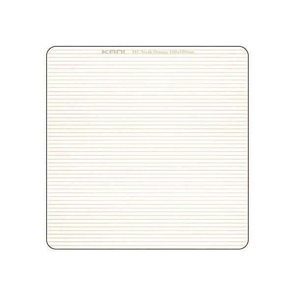 KANI レンズフィルター ストリークオレンジ 100×100mm | シネマ アナモルフィックレンズ 効果 Streak Orange