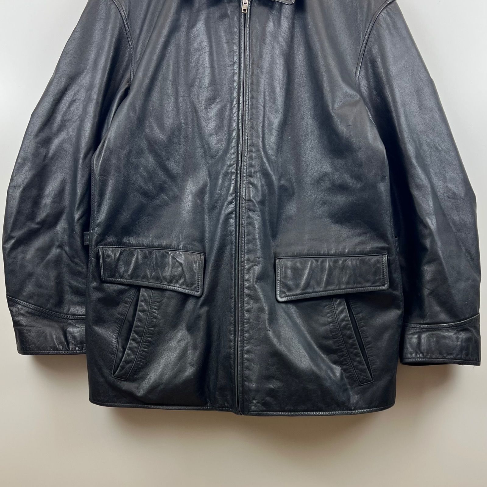 希少 定価30万 【RRL】 Indigo Sheepskin Jacket レザー