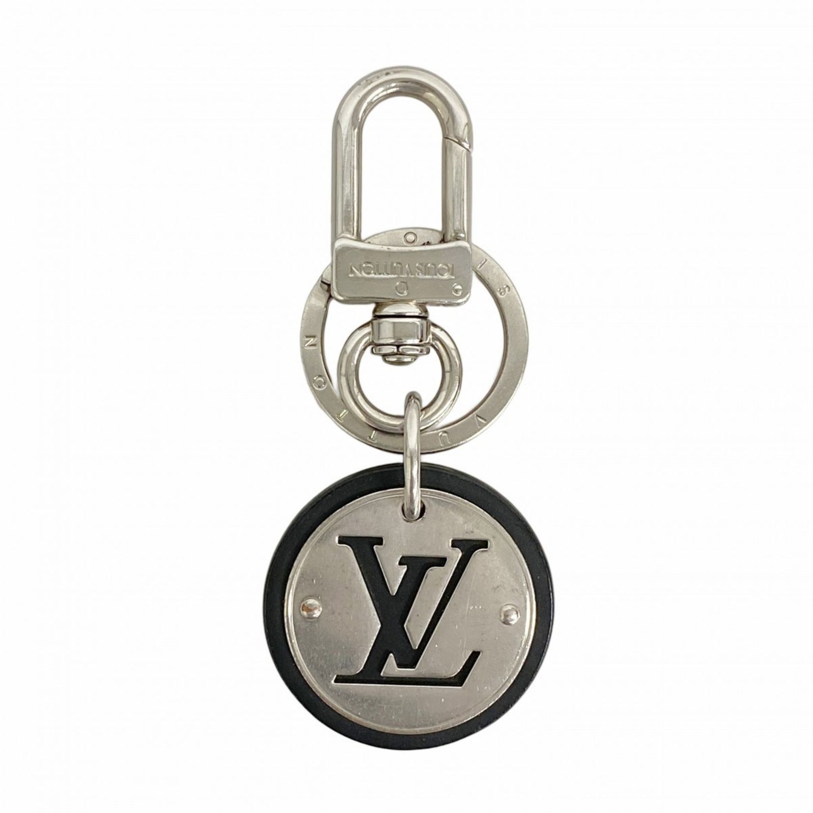 ルイ ヴィトン Louis Vuitton ルイ ヴィトン キーホルダー ポルトクレLVサークル M67362 シルバー ブラックメンズ
