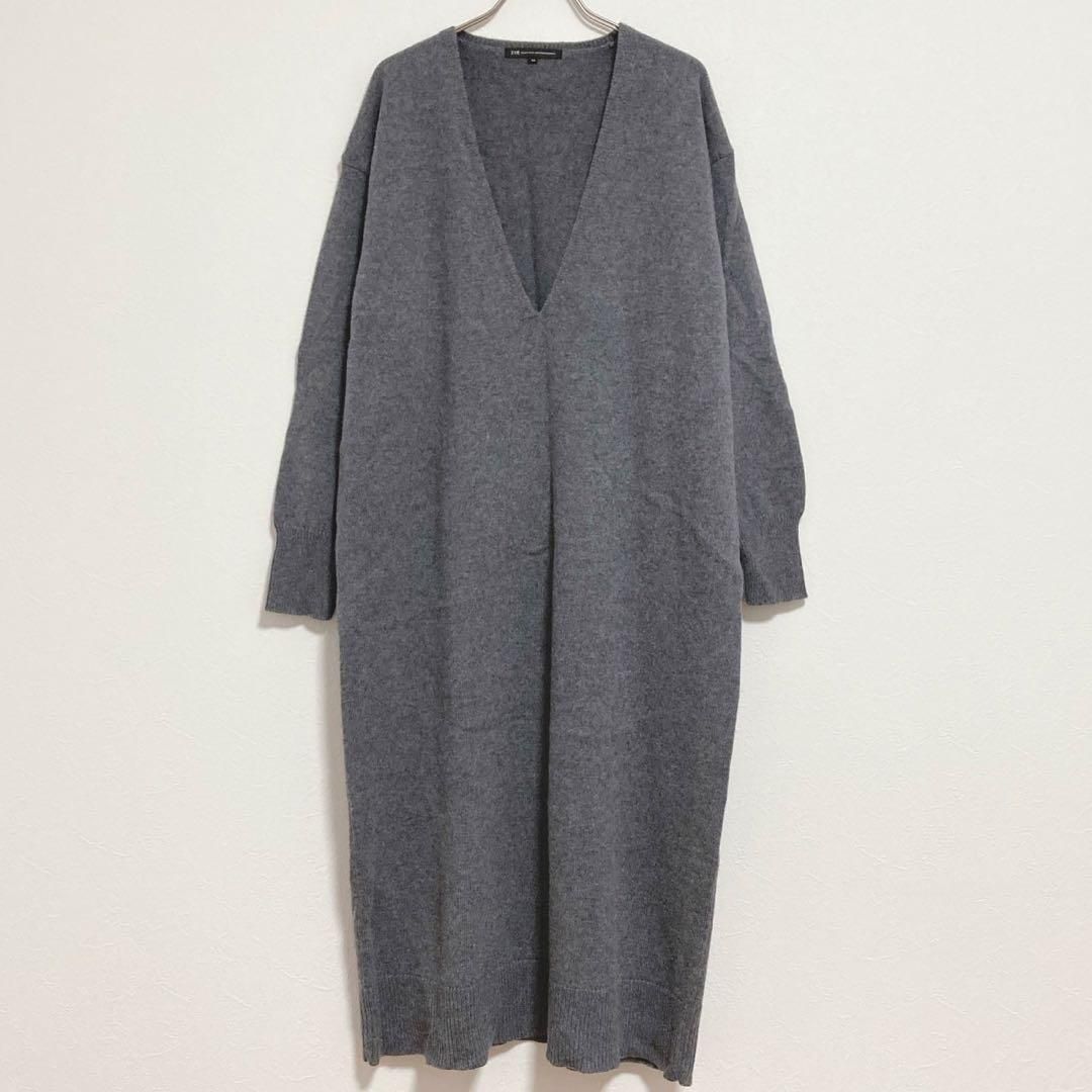 23区 定価2.5万 ウールカシミヤブレンドバルキー Vネック ワンピース 44 23区 定価2.5万 ウールカシミヤブレンドバルキー Vネック
