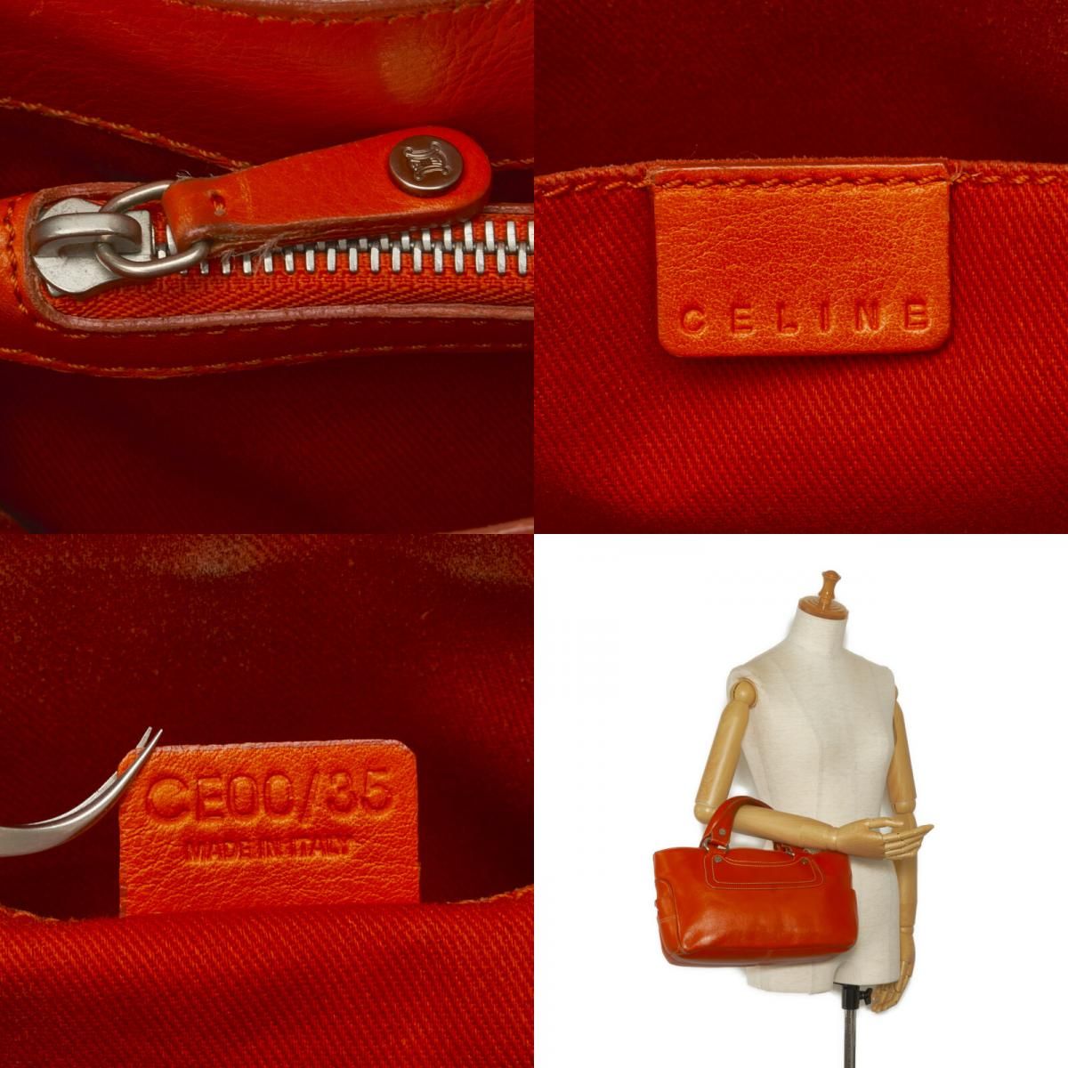 セリーヌ ブギーバッグ ハンドバッグ トートバッグ CE00 35 オレンジ 