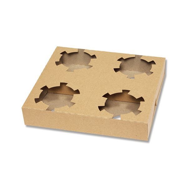 シモジマHEIKO Dカップホルダー 4個用 クラフト 004247900 1セット 200枚 50枚×4パック