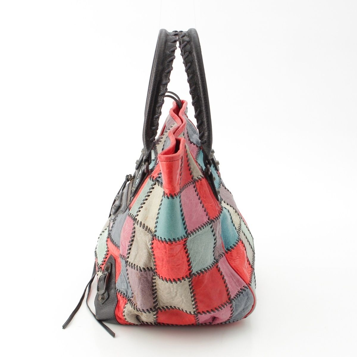 BALENCIAGA ザ・サンデー ハンドバッグ レザー BALENCIAGA (バレンシアガ) ザ・サンデー トートバッグ ブルー