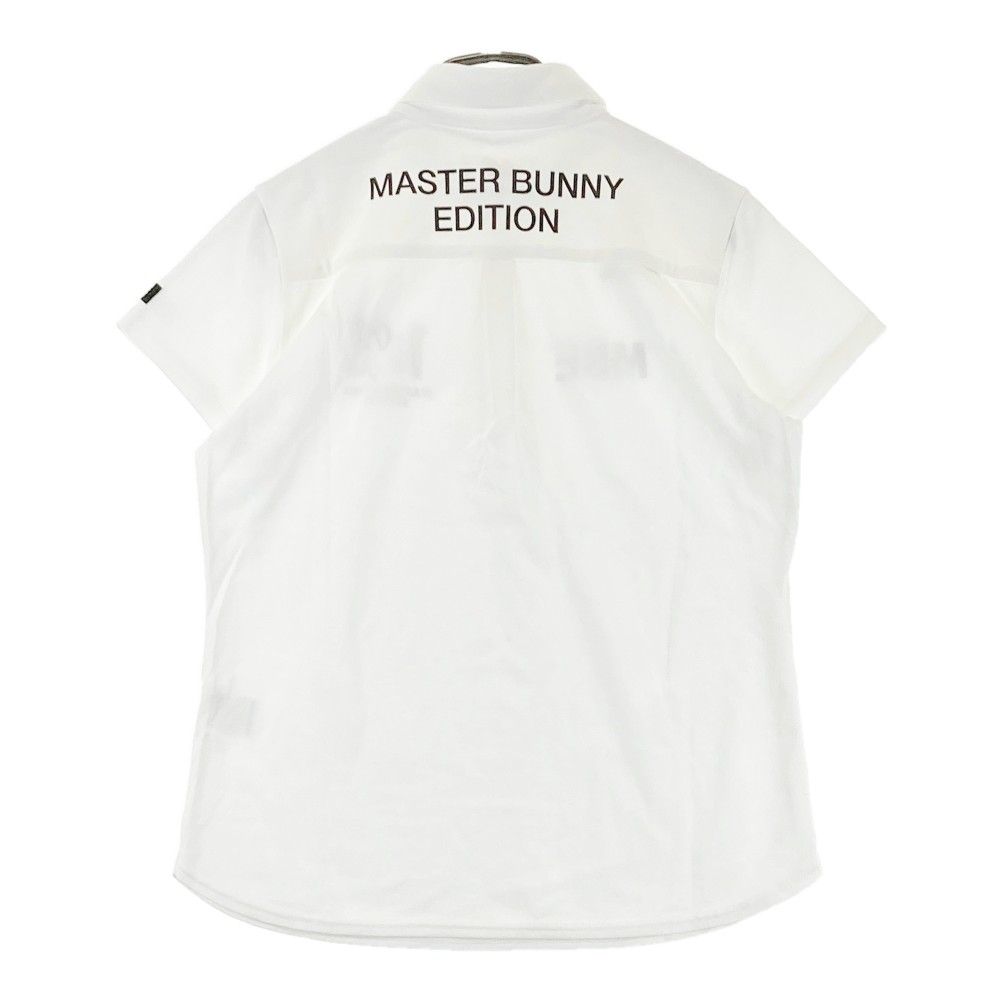 サイズ：2 MASTER BUNNY EDITION マスターバニーエディション 上田桃子 半袖ポロシャツ  ホワイト系 [240101432484] ゴルフウェア レディース ストスト サイズ：2 MASTER BUNNY EDITION マスターバニーエディション