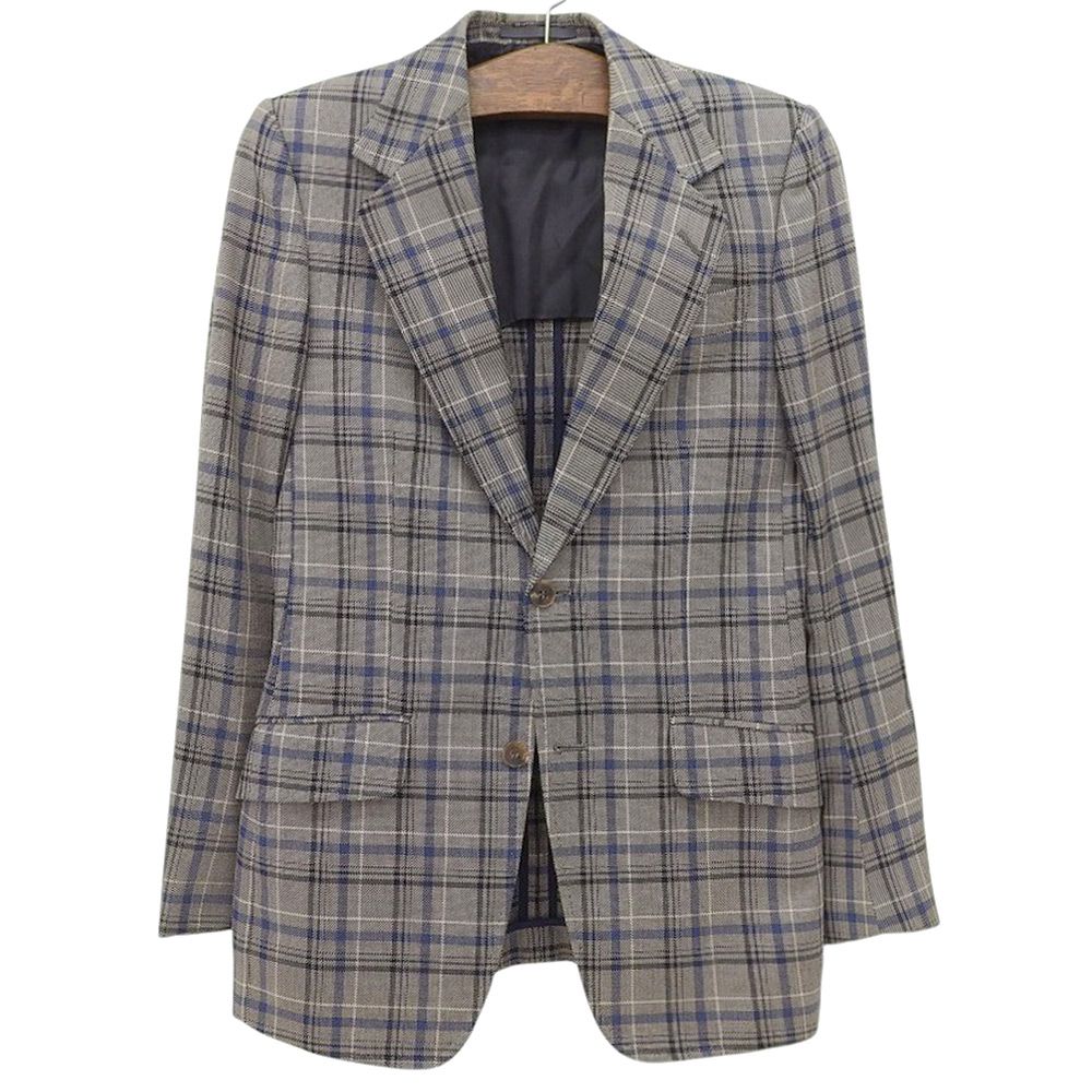 GUCCI チェック柄 テーラードジャケット GUCCI - 良品 GUCCI グッチ 裏地ディアマンテ チェック柄