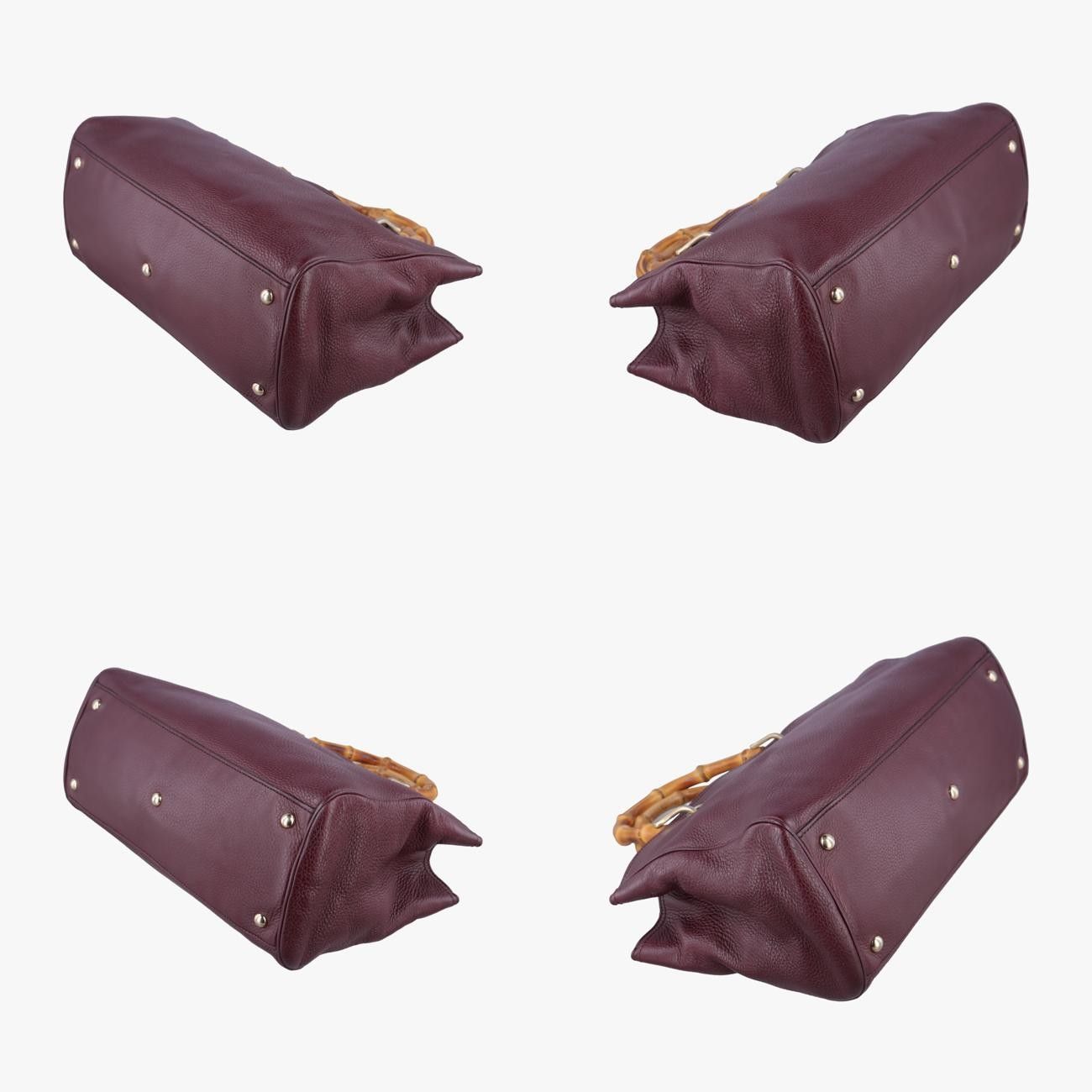 グッチGucciバンブーショッパーワインレッドレザー323660C016848618