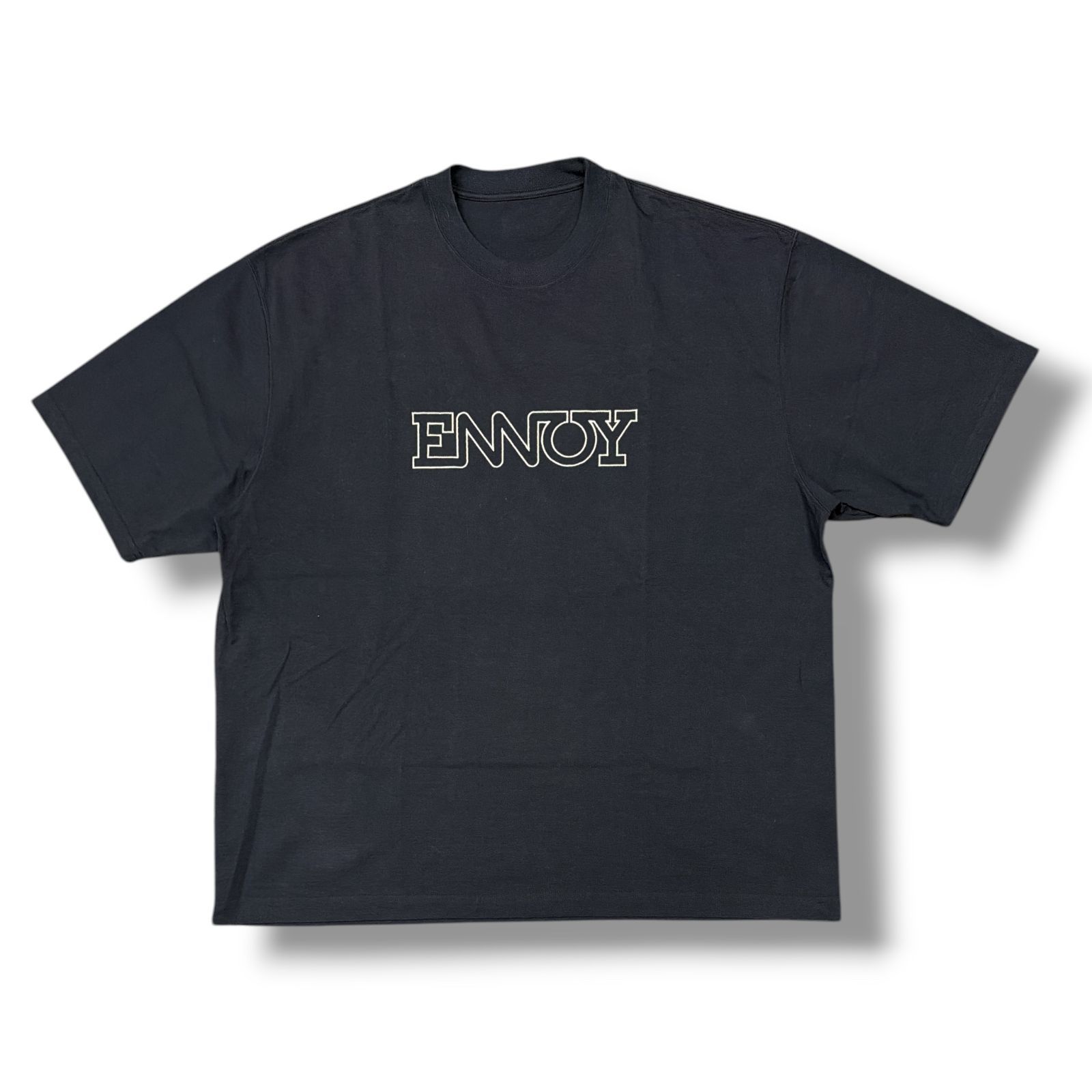 the ennoy professional / Tシャツ/L/コットン/BLK/SS24BRENCT01NTL/エレクトリックロゴ刺繍/24SS/EMB The Ennoy Professional 24SS Electric Logo EMB T-Shirt