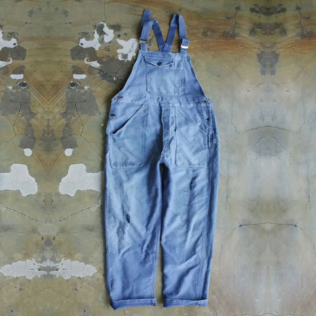 50s Adolphe Lafont フレンチ モールスキン ワーク オーバーオール  