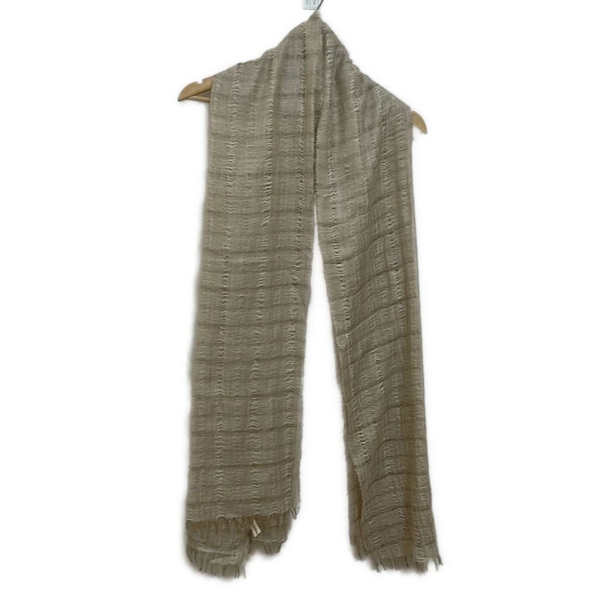 未使用【LAPEREAU】ラプロー yoshie inaba 大判ストール完売品 YOSHIE INABA(ヨシエイナバ) ストール(ショール)美品 - ベージュ