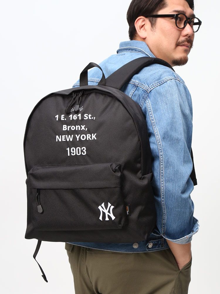 バックパック 大きいサイズ メンズ MLBロゴ刺繍 CORDURA デイパック レディース バッグ 鞄 リュック メジャーリーグ ドジャース ヤンキース MLBフェア ブラック