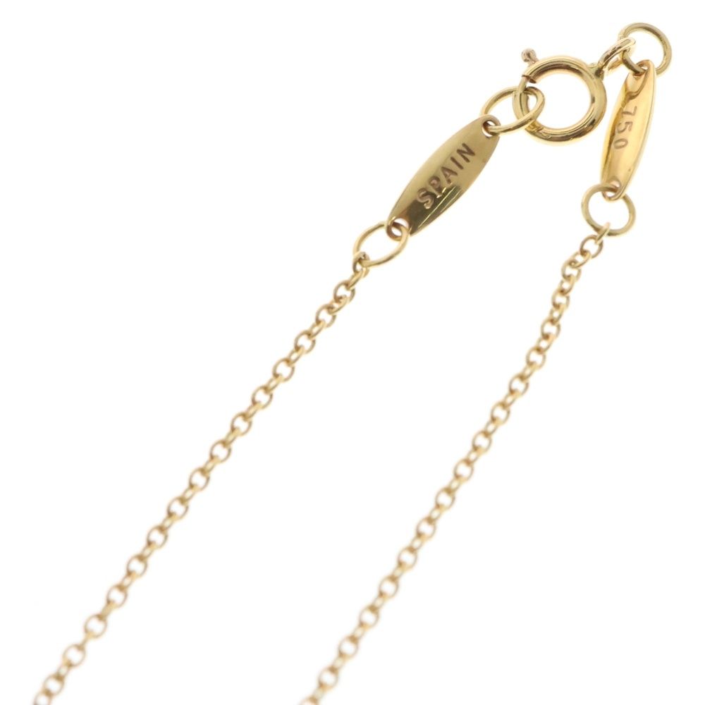 Tiffany オープンハート　ゴールド　ネックレス　750 YG ティファニー オープンハート ダイヤ ネックレス 750(YG)×K18(YG