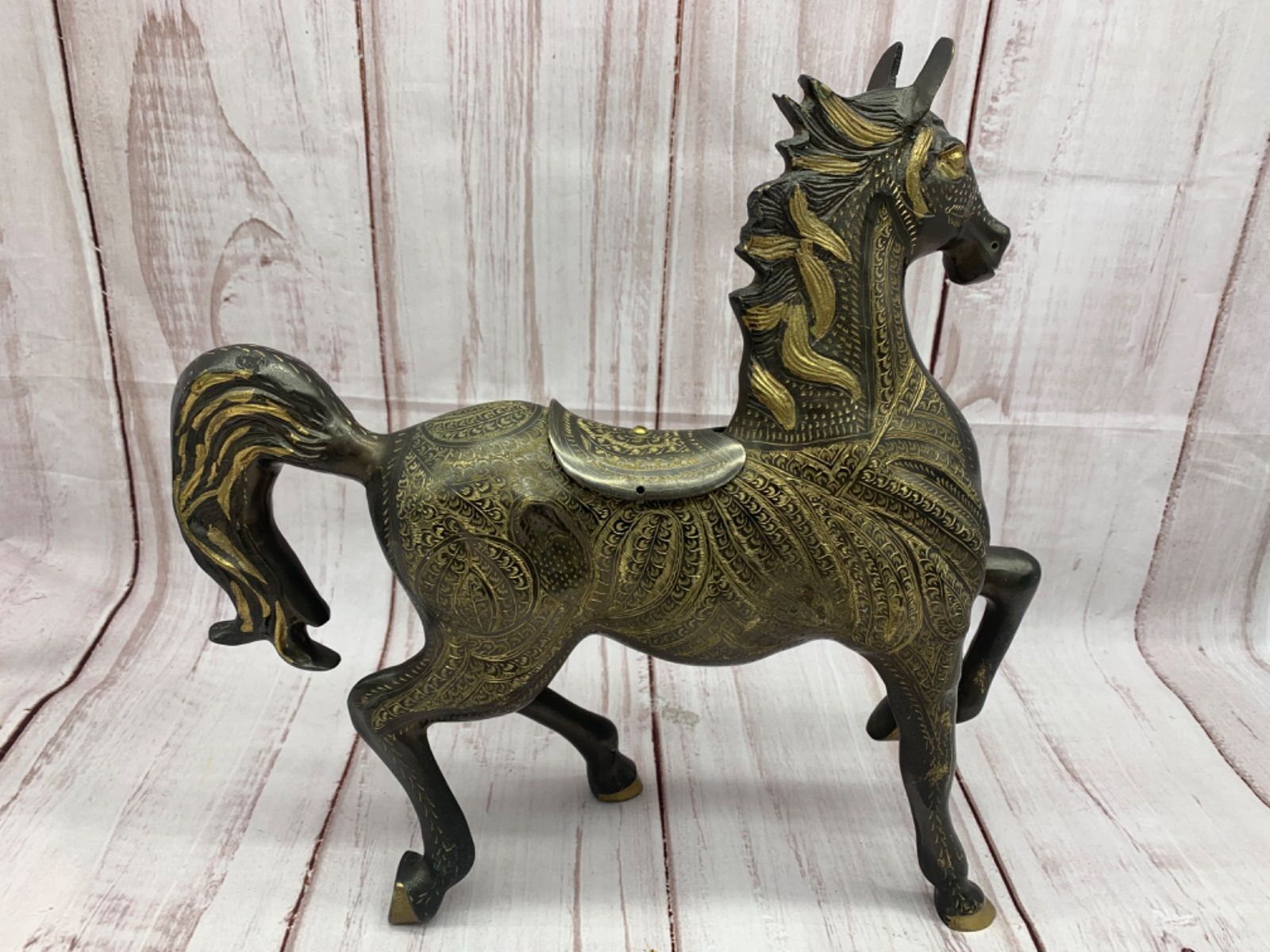 珍品　真鍮　銀　馬のオブジェ 楽天市場】イタリア製 BRASS 真鍮雑貨 真鍮 馬 ブロンズ 置物
