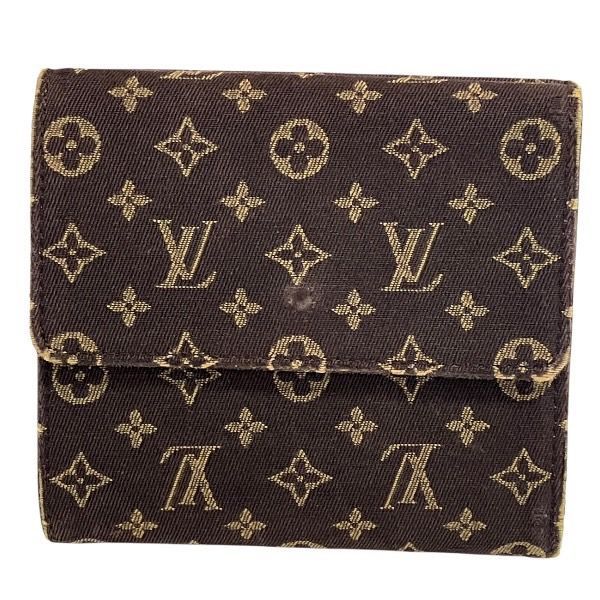 ルイヴィトン Louis Vuitton モノグラムミニラン ポルトモネ ビエ カルトクレディ M95233 2つ折り財布 レディース