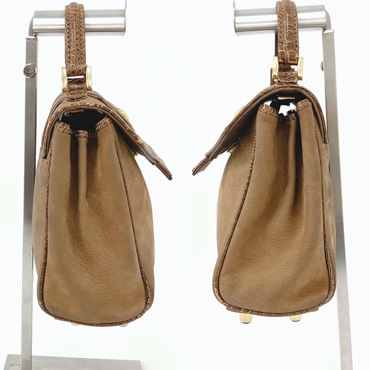 FENDI フェンディ クロコ×レザー ヴィンテージ 2wayバック FENDI フェンディ クロコ×レザー ヴィンテージ 2wayバック