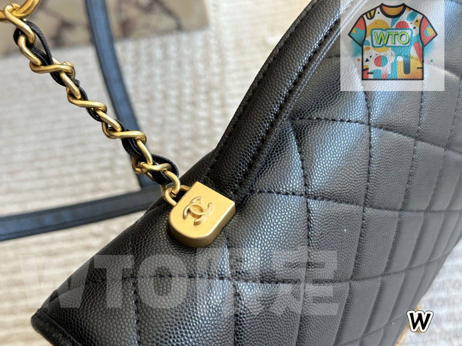 CHANEL 22K キャビアスキン バックパック ? 31×26cm [本日特価