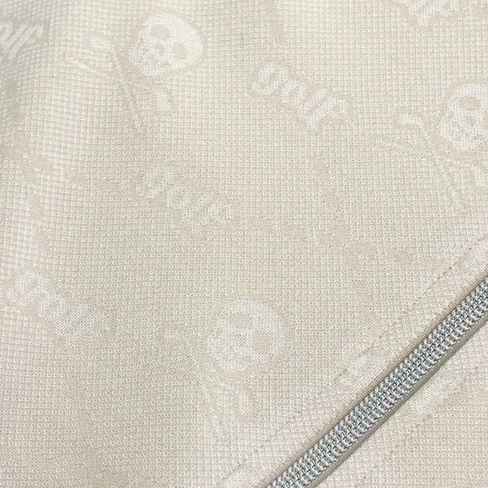 スカル総柄 ベージュ系