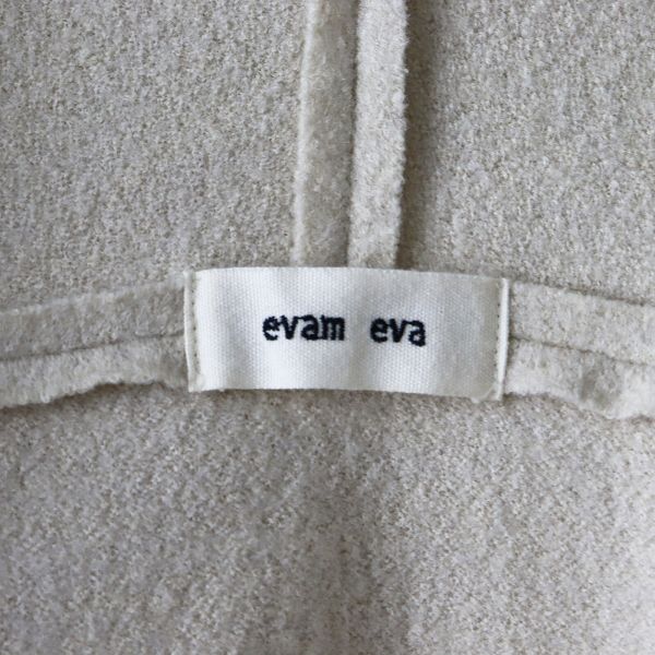 美品 2021AW evam eva エヴァムエヴァ press wool robe coat プレス