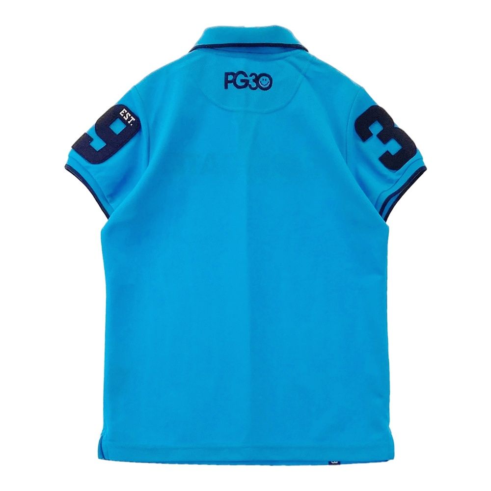 サイズ：1 PEARLY GATES パーリーゲイツ 30周年 半袖ポロシャツ ブルー