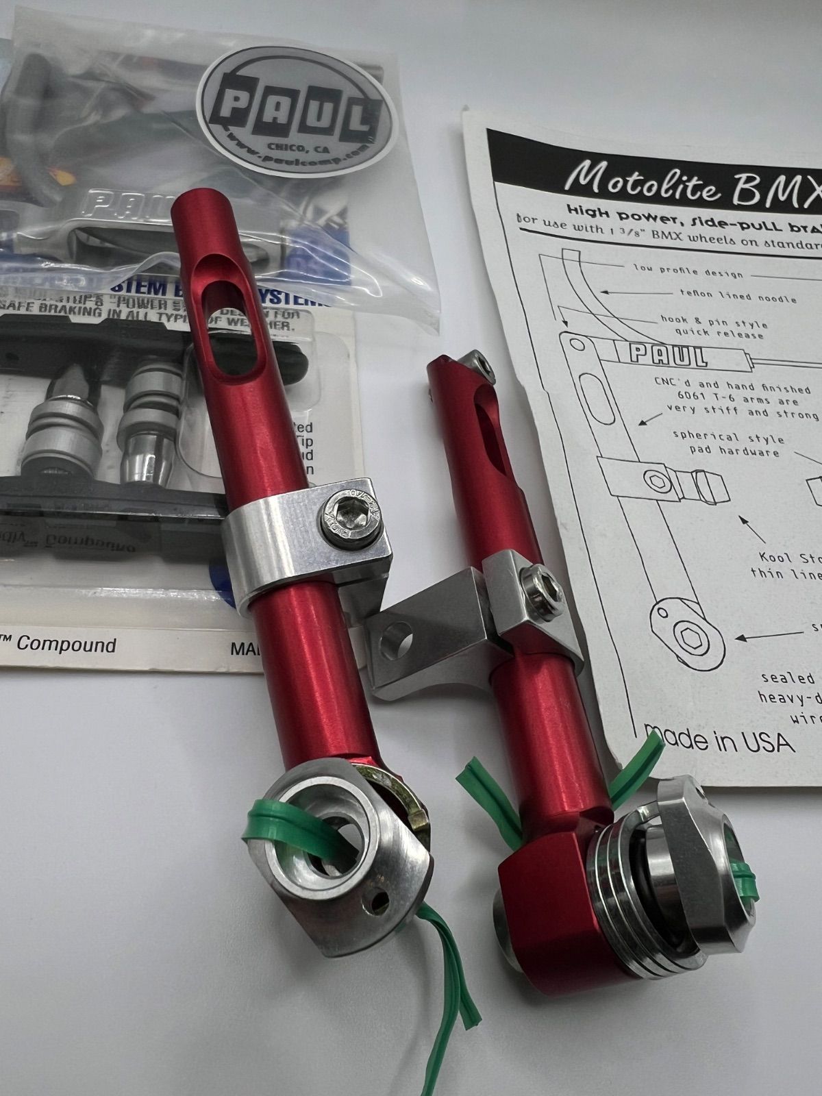 PAUL motolite V-brake red