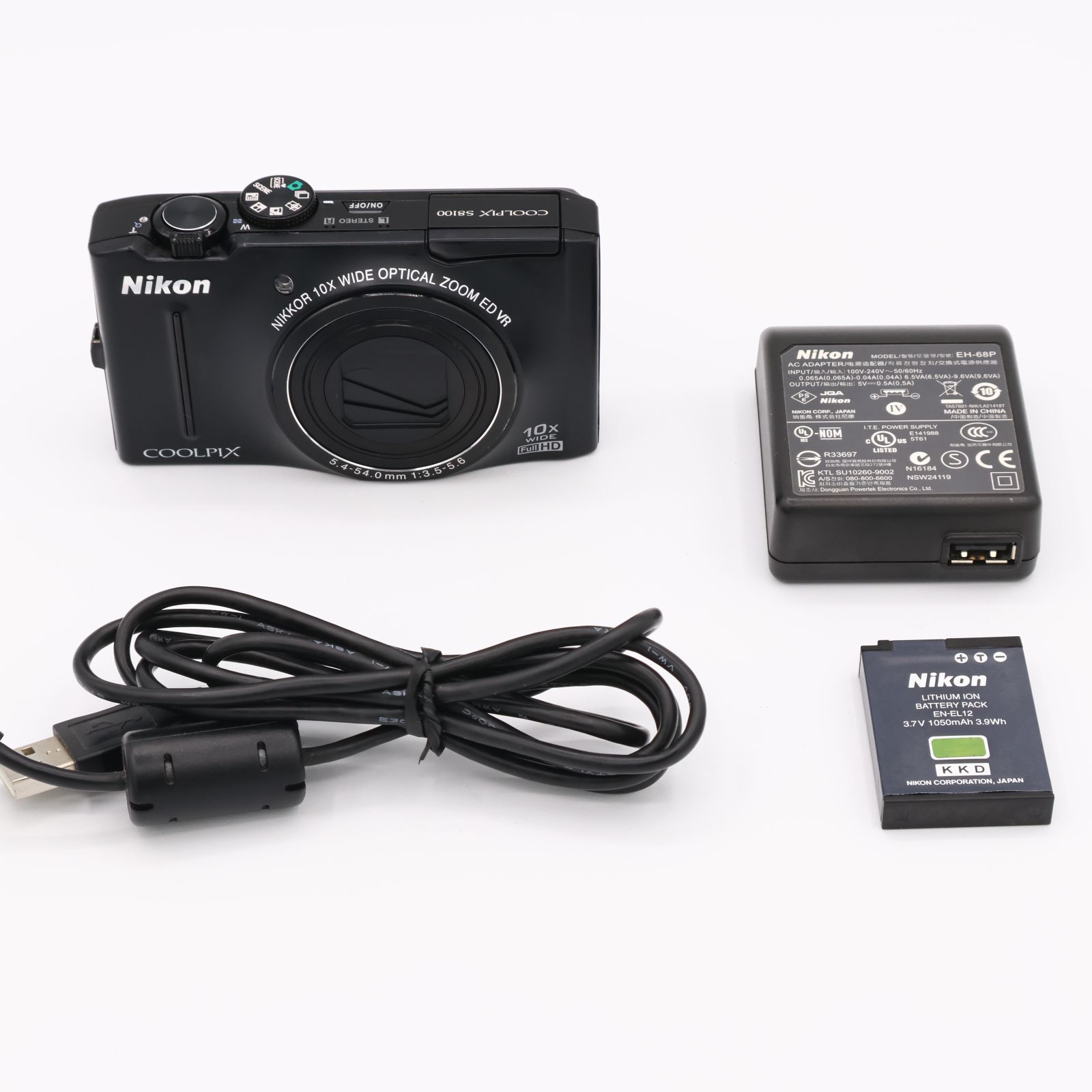 Nikon デジタルカメラ COOLPIX S8100 公式 ノーブルブラック S8100BK