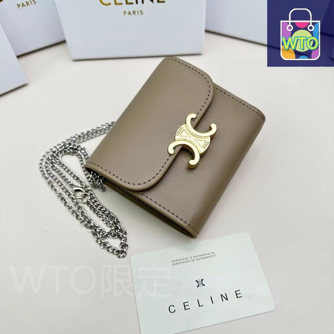 【★国内発送★】CELINE チェーンウォレット トリオンフ org.jpg